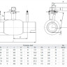Кран шаровой БИВАЛ КШР 12 DN 80 С/С 2