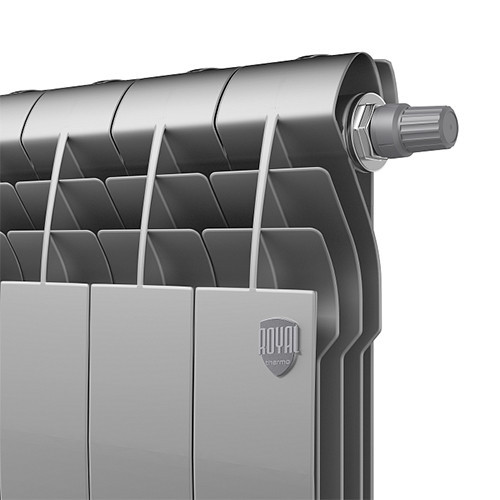 Радиатор биметаллический Royal Thermo BiLiner 350 VD (12 секций) Silver Satin 4