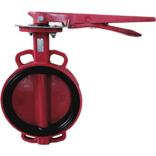 Затвор дисковый чугунный Benarmo FBV DN 125 PN 16 поворотный межфланцевый с рукояткой EURO