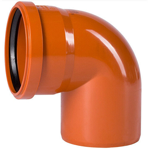 Отвод НПВХ Ostendorf KG KGB DN 160 PN 0,5 87 градусов