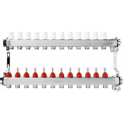 Коллекторная группа Pro Aqua 12 выходов с расходомерами