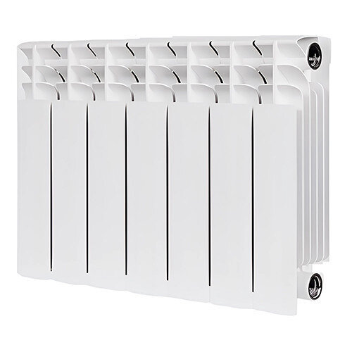 Радиатор битметаллический STOUT TITAN 500 7 секций боковое подключение белый