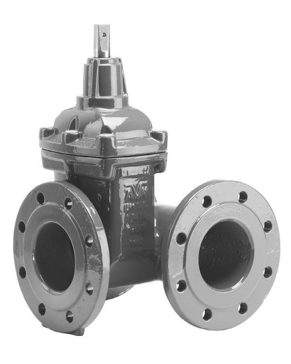 Задвижка AVK 18/40 DN 80/80 PN 10/16 фланцевая магистральная тройниковая 1