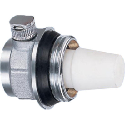 Воздухоотводчик автоматический латунный Aquasfera 5016 DN 25 PN 10 резьба - 1'', покрытие - хром, радиаторный угловой правый, резьбовой НР, 5016-01