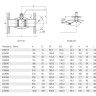 Кран шаровой Vexve 233200 DN 200 стальной стандартнопроходный фланцевый для жидкости, с ручным редуктором 2