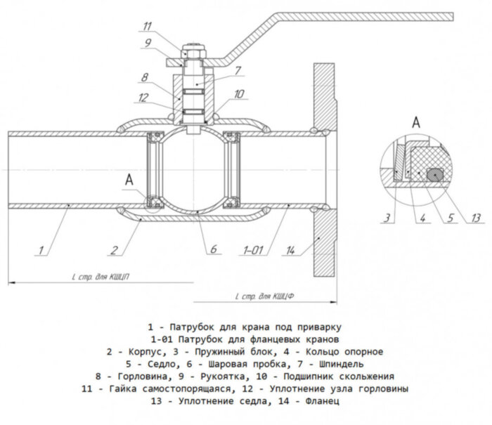Кран шаровой цельносварной LD КШ.Ц.П.080/070.025.Н/П.01 Ду 80/070 Ру 25 нержавеющий неполнопроходный под приварку