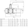 Кран шаровой Vexve 101025 DN 25 PN 40 стальной стандартнопроходный под приварку для жидкости, ручка-рычаг 2