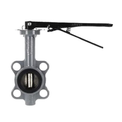 Затвор Kvant Ду 300 Ру 16 дисковый поворотный межфланцевый корпус-углеродистая сталь диск-углеродистая сталь NBR с рукояткой