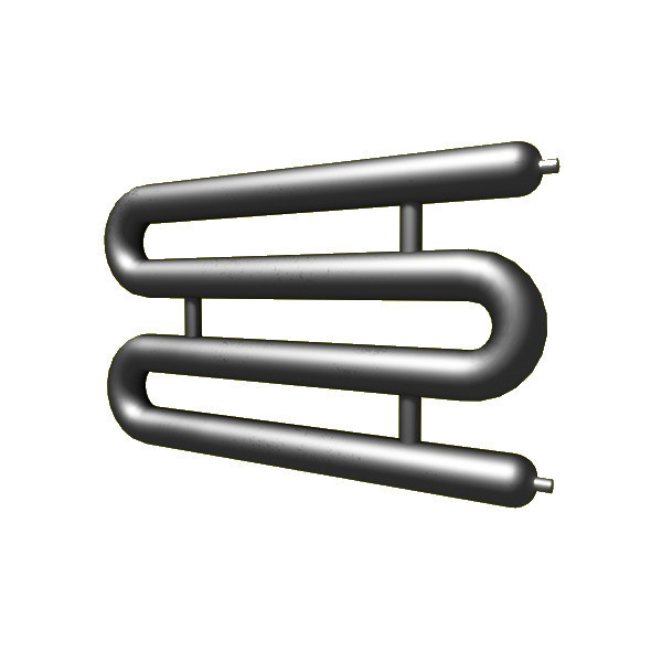 Регистр отопления РЗЭ-4x76x2,5-12000 змеевиковый четырёхрядный с эллиптическими заглушками