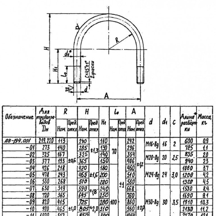 Опора Л8-194.000-34 хомутовая скользящая 6