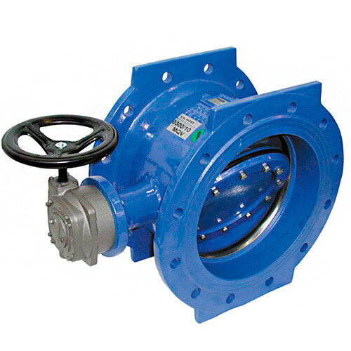 Затвор PAM Saint-Gobain EUROSTOP JPA DN 900 PN 10 поворотный фланцевый с двойным эксцентриком под электропривод подземный