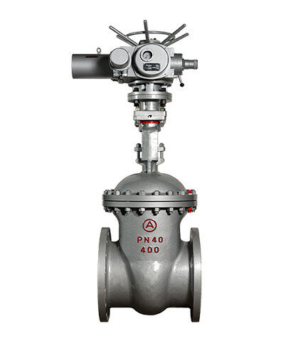 Задвижка 30лс915нж Ду100 Ру 40 стальная с электроприводом