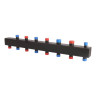 Коллектор распределительный ROMMER RDG-0016-004046 6-ти контурный НР 1"x1 1/4" Ду 32 Ру 4 без теплоизоляции 1