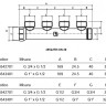 Коллектор распределительный Luxor CP 424 4 отвода ВР-НР 3/4"х1/2" DN 20 PN 10 без регулировки 2