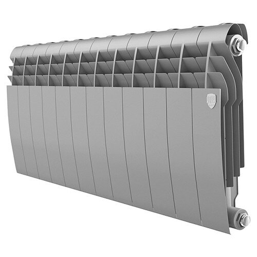 Радиатор биметаллический Royal Thermo BiLiner 350 (12 секций) Silver Satin