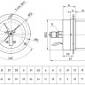 Мановакуумметр РОСМА ТМВ-310ТКП.05 (-0,1...2,4 МПа) Дкорп=63мм кл. 2,5 M12x1,5 общетехнический с ЭКП и передним фланцем, осевой 00000038334 2