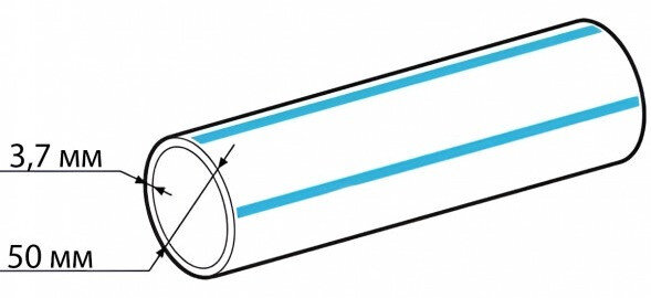 Труба ПНД 50х3,7 SDR 13,6 ПЭ 100 ГОСТ 18599-2001 питьевая