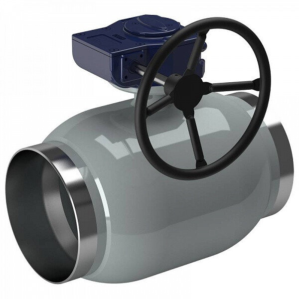 Кран шаровой Vexve 234150 DN 150 PN 25 стальной стандартнопроходный фланцевый для жидкости, с ручным редуктором