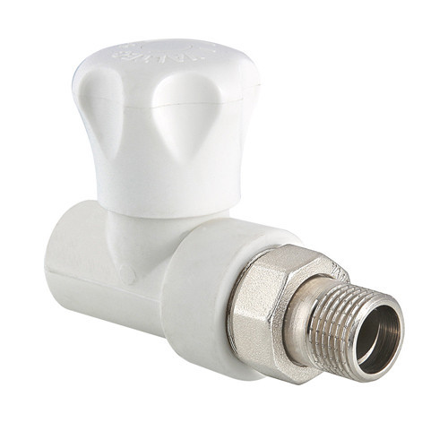 Клапан регулирующий VALTEC VTp.717.V НР 1/2" DN 20x15 PN 25 полусгон с накидной гайкой полипропиленовый 1
