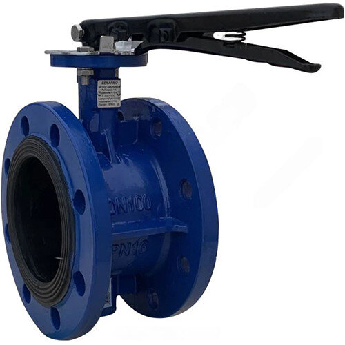 Затвор дисковый чугунный Benarmo 2110H DN 65 PN 16 поворотный фланцевый с рукояткой