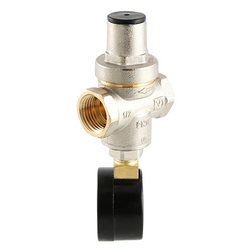 Редуктор давления VALTEC VT.088.N.0555 3/4'' DN 20 PN 16 поршневой, регулируемый, прямого действия, с манометром-индикатором, латунный с никелевым покрытием 4