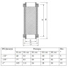 Фильтрующий элемент Valtec VT.0117 3/4" PN 16 сетчатый 2