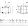 Кран шаровой Vexve 110/GS500 DN 500 PN 25 стальной стандартнопроходный под приварку для газа, с редуктором 2