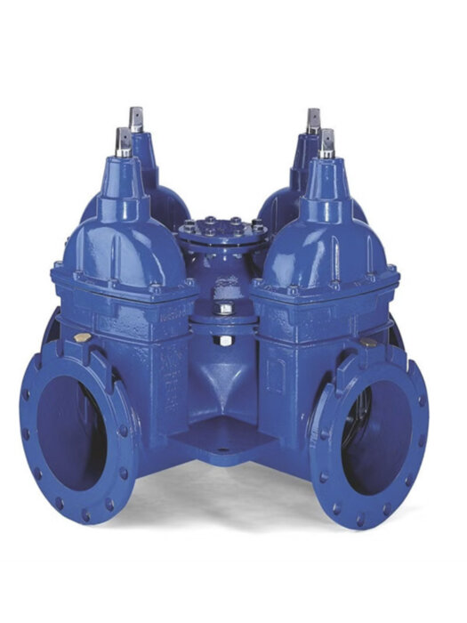 Крестовина AVK 18/70 DN 300 PN 16 фланцевая с четырьмя выходами