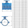 Седелка фланцевая для пластиковых труб UR-CAST UR-30 DN 110/40 PN 10/16 чугунная 2