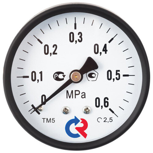 Манометр РОСМА ТМ-510Т.00 (0...16 МПа) Дкорп=100мм кл. 1,5 G1/2" общетехнический осевой УТ-00049053