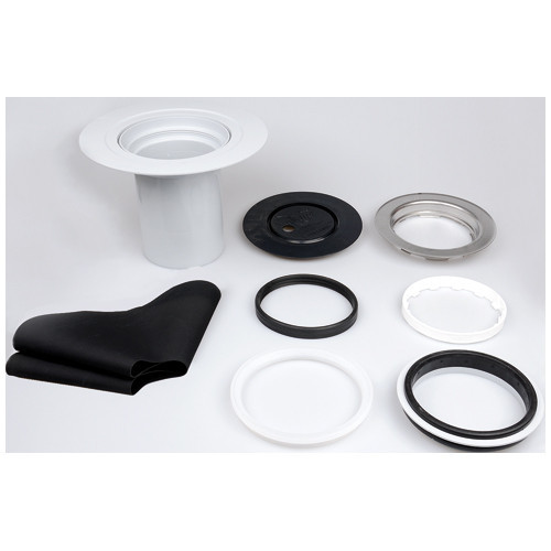 Надставной элемент HL350.1 DN145 с фланцем и EPDM-полотном, с монтаж.комплектом 2