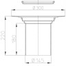 Надставной элемент HL350.1 DN145 с фланцем и EPDM-полотном, с монтаж.комплектом 3