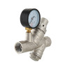 Клапан подпиточный VALTEC VT.515.N.04 1/2" DN 15 PN 16 с фильтром и манометром, латунный с никелевым покрытием 8