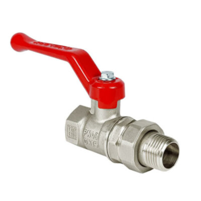 Кран шаровый VALFEX STANDART VF.223 ВР-НР 1/2" Ду 15 Ру 40 с американкой никелированный латунный