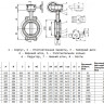 Затвор дисковый чугунный Benarmo 2011R DN 150 PN 10/16 поворотный межфланцевый с редуктором EURO 2