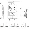 Электропривод неполнооборотный Genebre 5803 47 24V/220V IP65 2