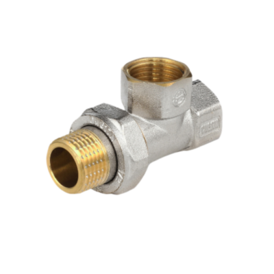 Тройник латунный Aquasfera 9030 DN 15 PN 40 резьба - 1/2'', покрытие - никель, резьбовой НР-НР-НР (американка), 9030-01