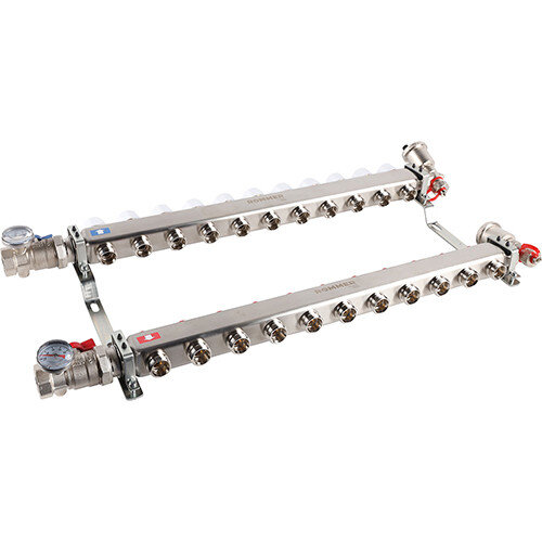 Коллектор ROMMER в сборе без расходомеров 11 выходов