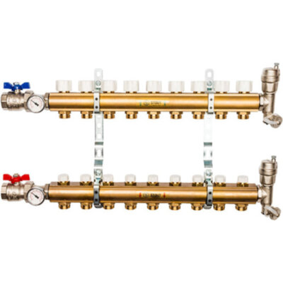 Распределительный коллектор STOUT без расходомеров 9 выходов