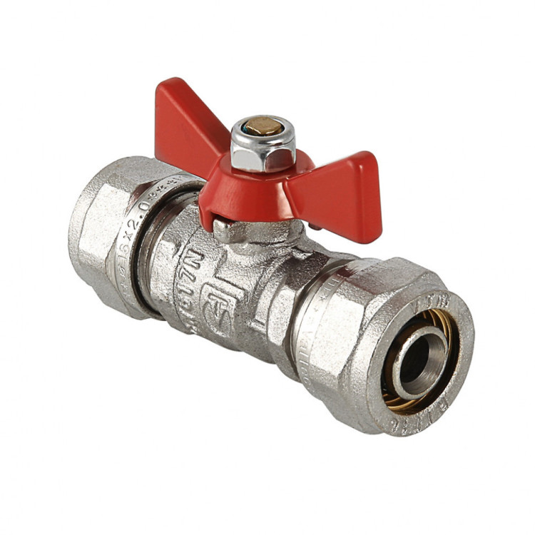 Кран шаровой VALTEC Ду16 Ру25 с обжимным соединением VT.343.N.1616 1