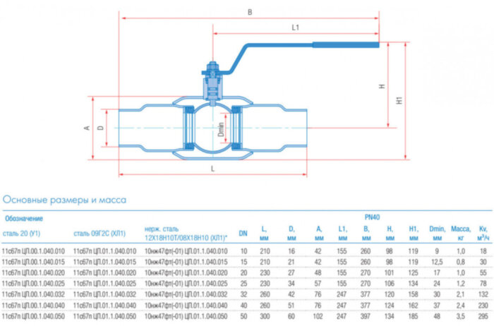 Кран шаровой Маршал 10нж47фт-01 ЦП.01.1 DN 10 PN 40 полнопроходной под приварку