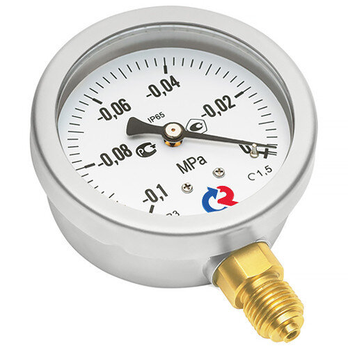 Манометр РОСМА ТМ-320Р.00 (0...2,5 МПа) Байонет Дкорп=63мм кл. 1,5 M12x1,5 виброустойчивый (готовый к гидрозаполнению) радиальный 00000042229