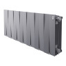 Радиатор биметаллический Royal Thermo PianoForte 300 (14 секций) Silver Satin 1