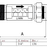 Расходомер VALTEC VT.FLC15.0.0 3/4" 2