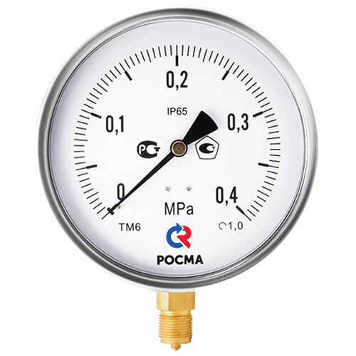 Мановакуумметр РОСМА ТМВ-620Р.00 (-0,1...0,5 МПа) Дкорп=150мм кл. 1,0 M20x1,5 виброустойчивый (готовый к гидрозаполнению) радиальный 00000032042