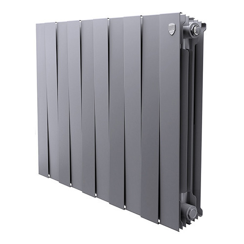 Радиатор биметаллический Royal Thermo PianoForte 500 (10 cекций) Silver Satin 1