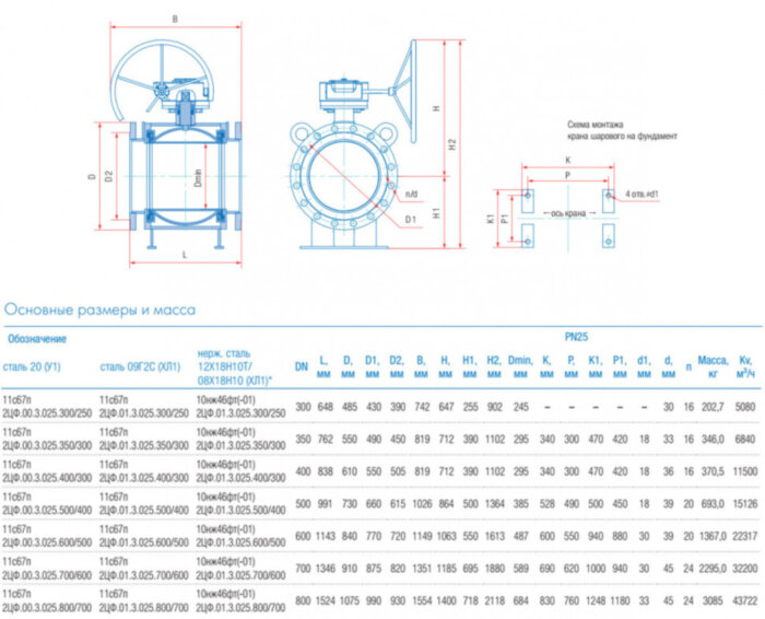 Кран шаровой Маршал 10нж46фт-01 2ЦФ.01.3 DN 300/250 PN 25 стандартнопроходной фланцевый