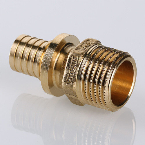 Переходник VALTEC VTm.401.BG НР 1" DN 25 PN 16 латунный универсальный