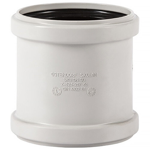 Муфта надвижная PP-MD Ostendorf Skolan Safe SKU DN 90 (ремонтная)