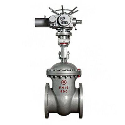 Задвижка 30с941нж Ду900 Ру16 с электроприводом клиновая стальная фланцевая
